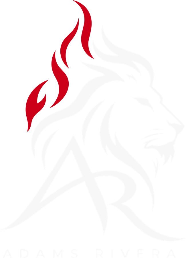 Adams Rivera lion AR identity